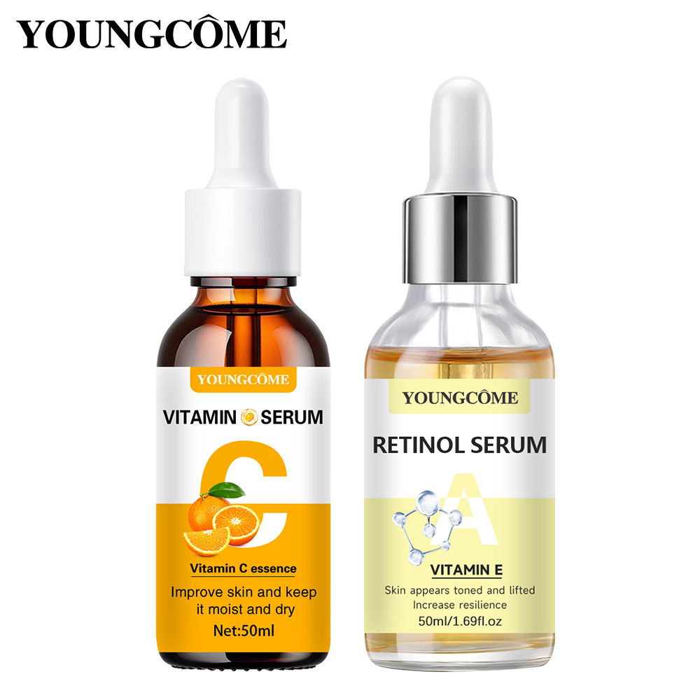 Snail Mucin Essence - 2pcs Vitamin C and retinol fortified