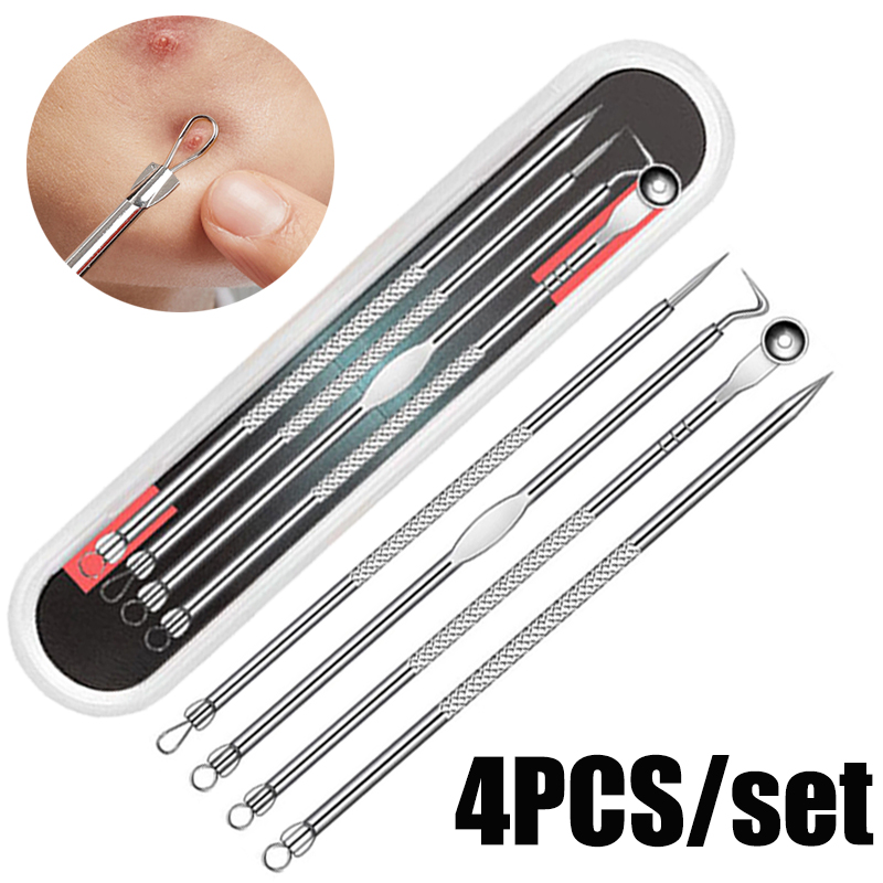 Skincare Ingredients Checker - 4pcs/set Acne Removal Needles Stainless Steel