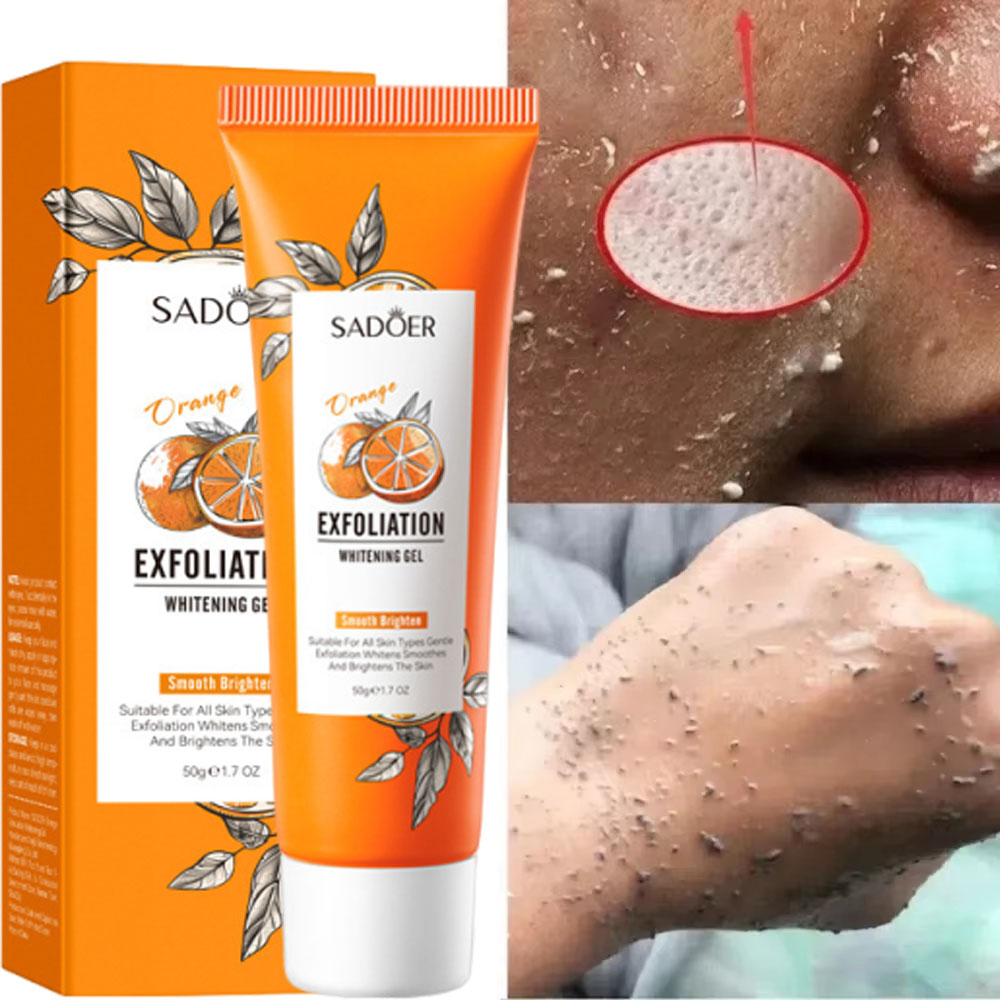 Aha Bha Exfoliant - Orange Exfoliating Peeling Gel Facial Scrub