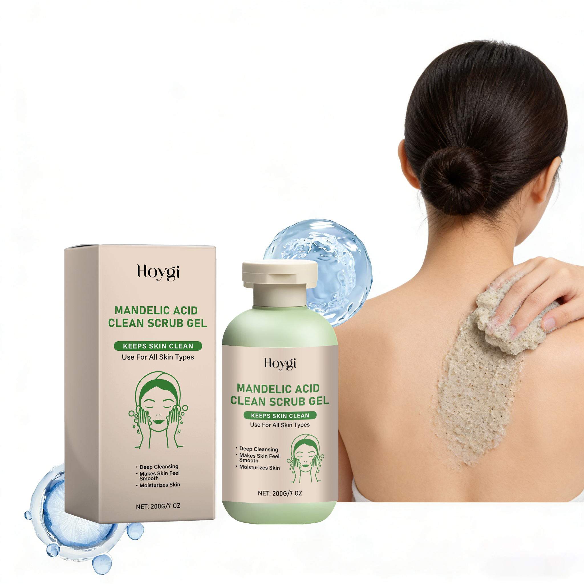 Aha Bha Exfoliant - 200g Mandelic Acid Body Exfoliating Gel
