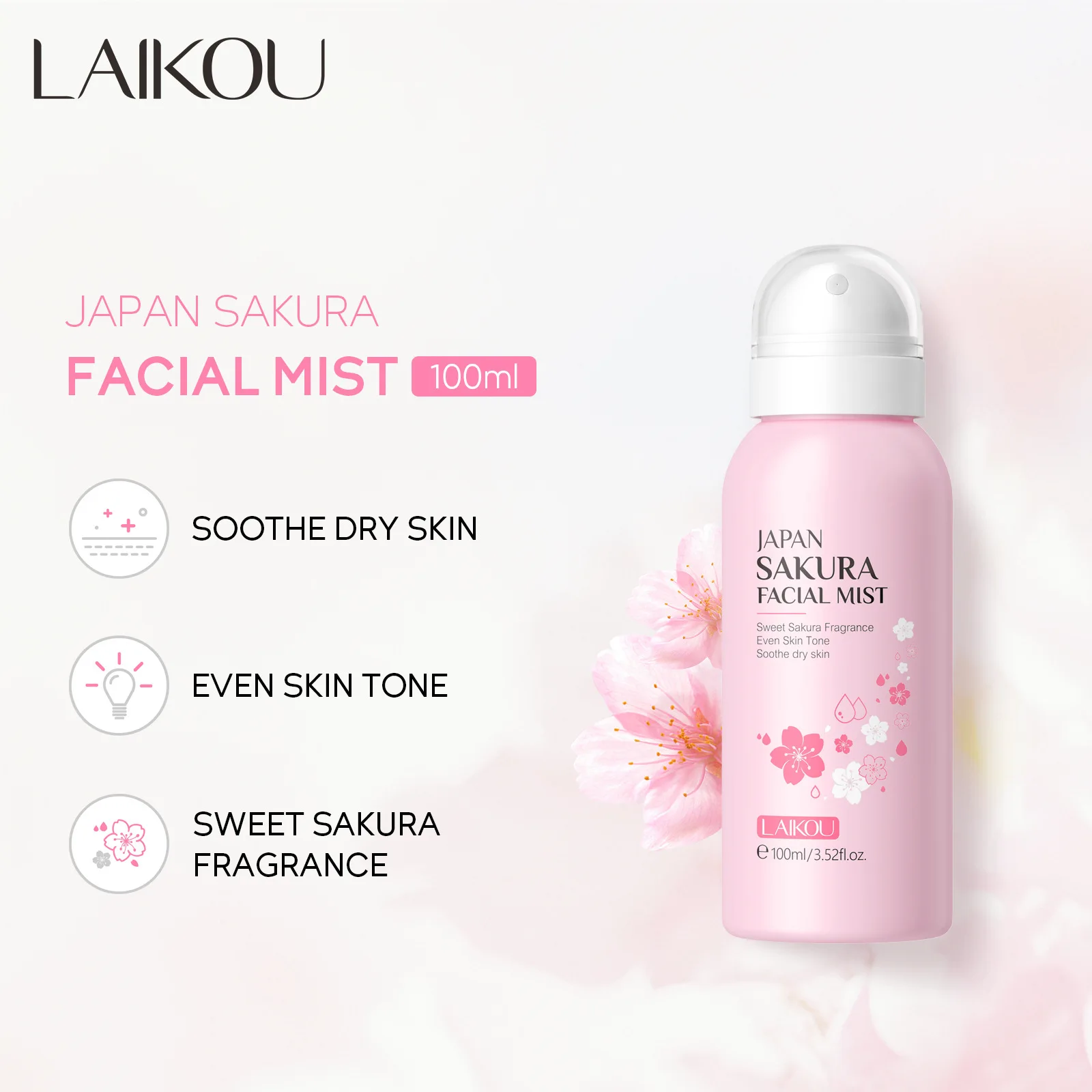 LAIKOU Sakura Facial Mist Brig - Skincare Niacinamide 리뷰 및 가격