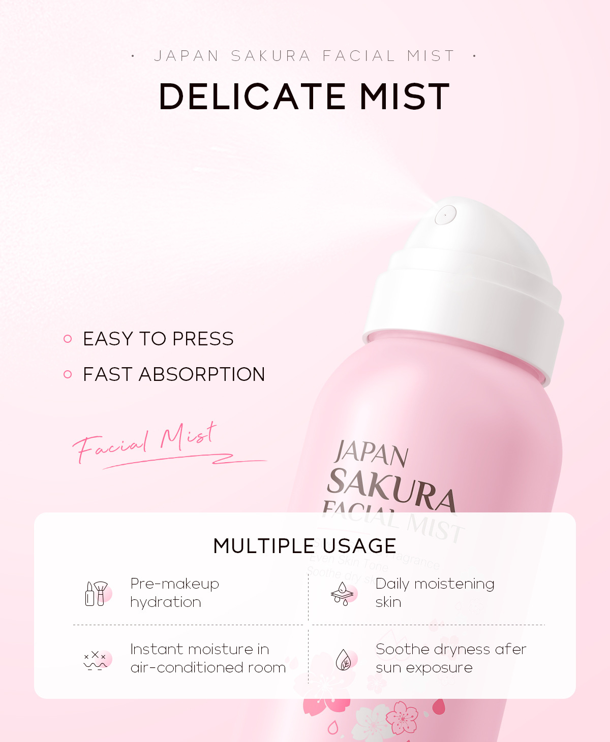 LAIKOU Sakura Facial Mist Brig - Skincare Niacinamide 리뷰 및 가격