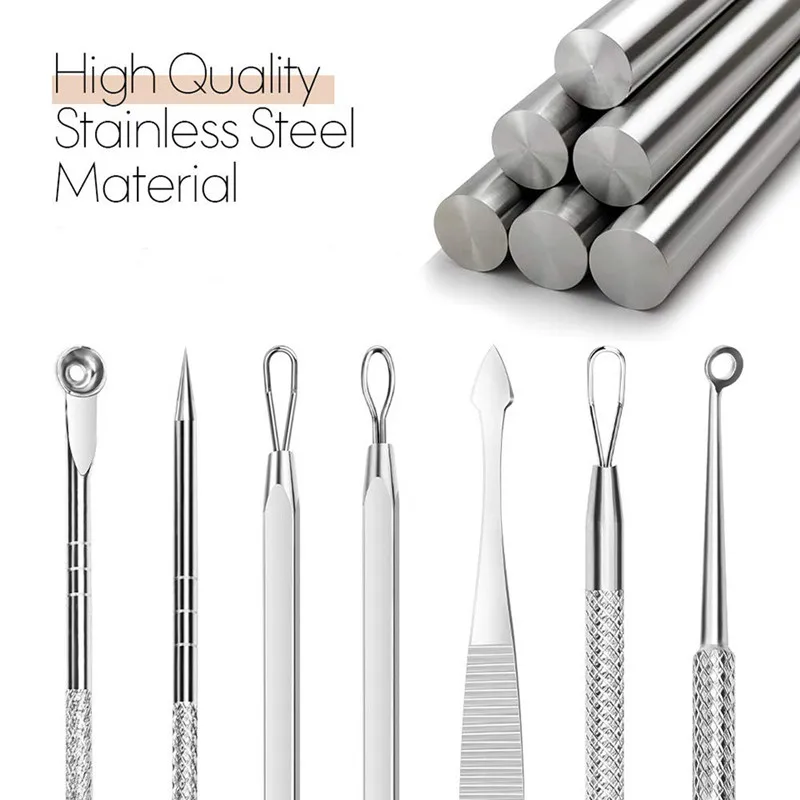 7Pcs/Set Stainless Steel Pimpl - Skincare Ingredients Checker 리뷰 및 가격