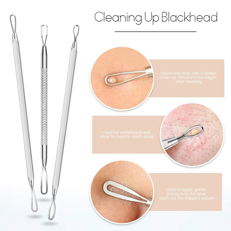7Pcs/Set Stainless Steel Pimpl - Skincare Ingredients Checker 리뷰 및 가격