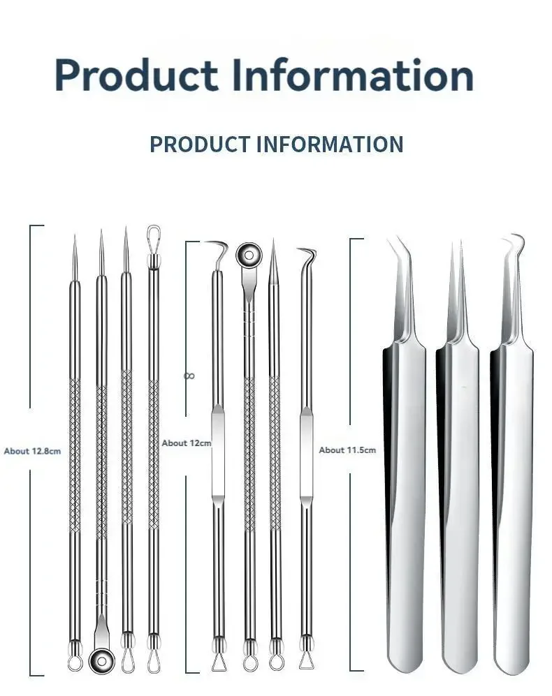 11Pcs/Set Acne Needle Blackhea - Skincare Ingredients Checker 리뷰 및 가격