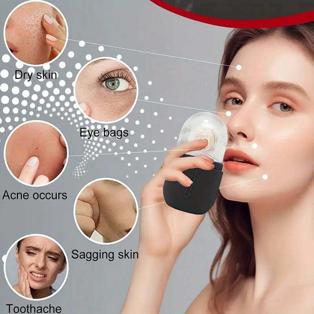 Ice Face Roller Set 1/2/3pcs F - Skincare Ingredients Checker 리뷰 및 가격