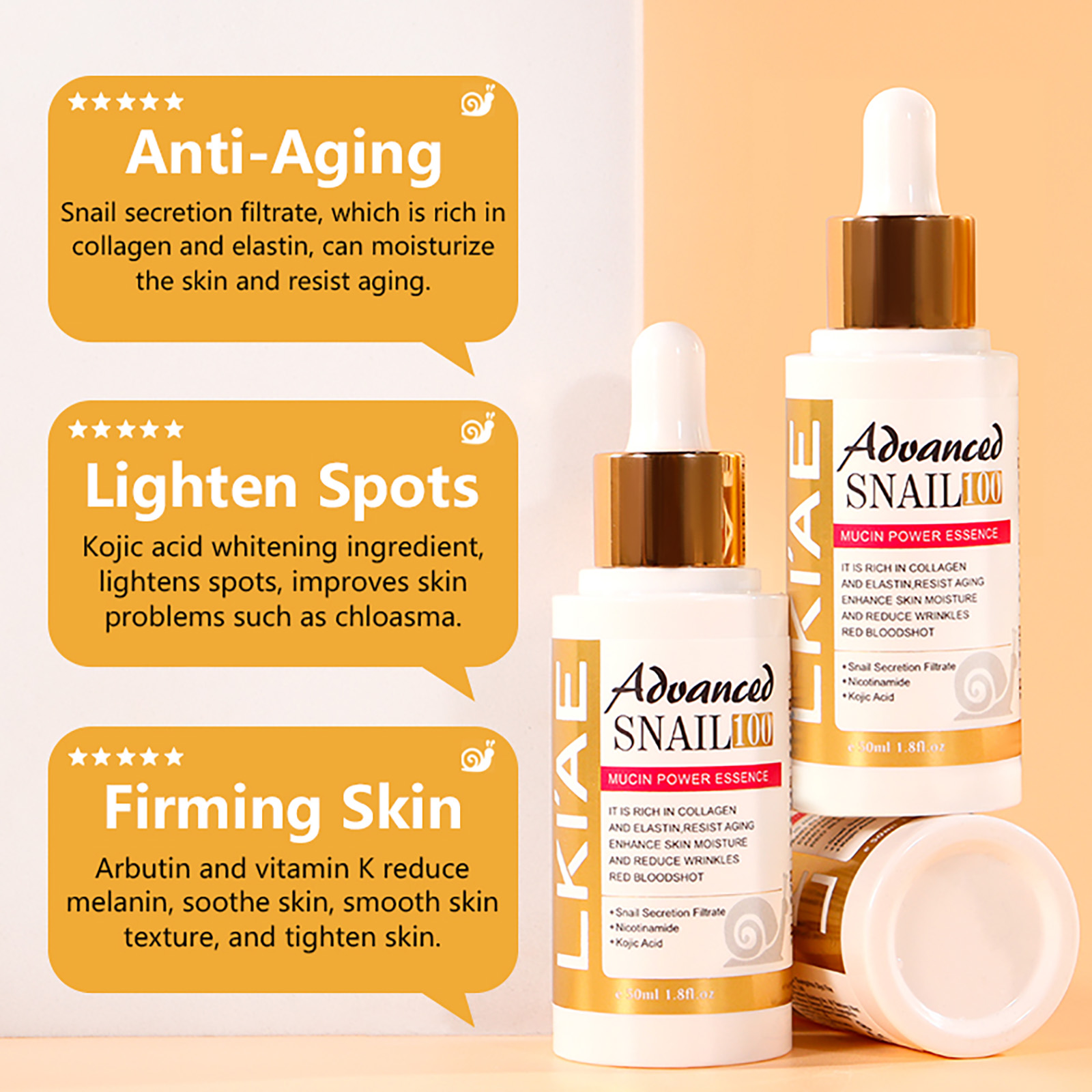LKIAE Advanced Snail Mucin Pow - Snail Mucin Essence 리뷰 및 가격