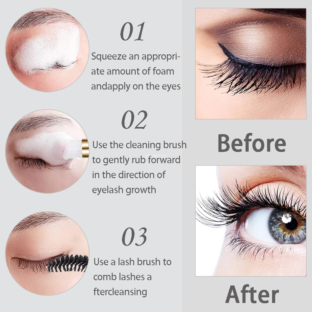 40Pcs/Set Grafting Eyelash Cle - Skincare Ingredients Checker 리뷰 및 가격