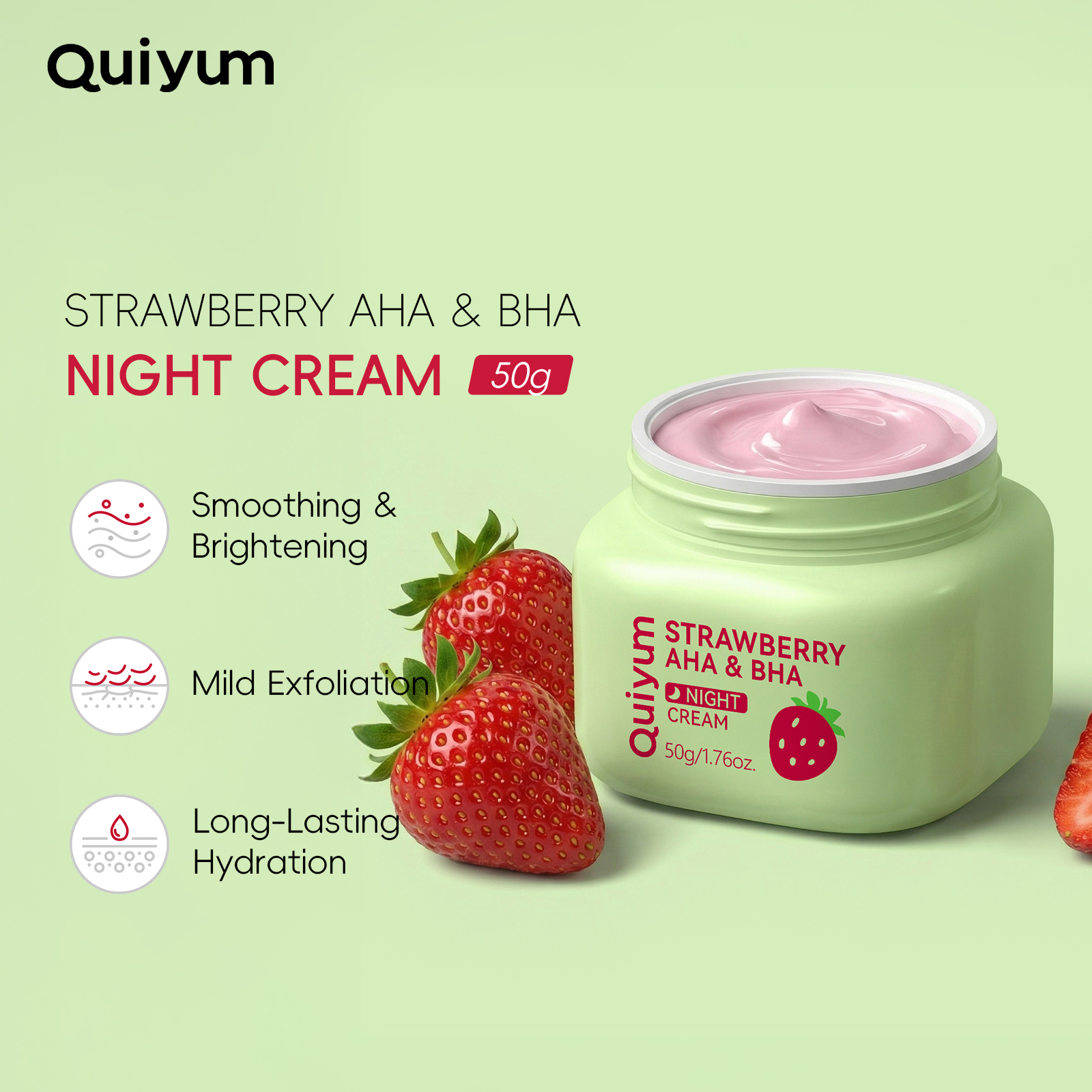 Quiyum Strawberry AHA & BHA Ni - Aha Bha Exfoliant 리뷰 및 가격