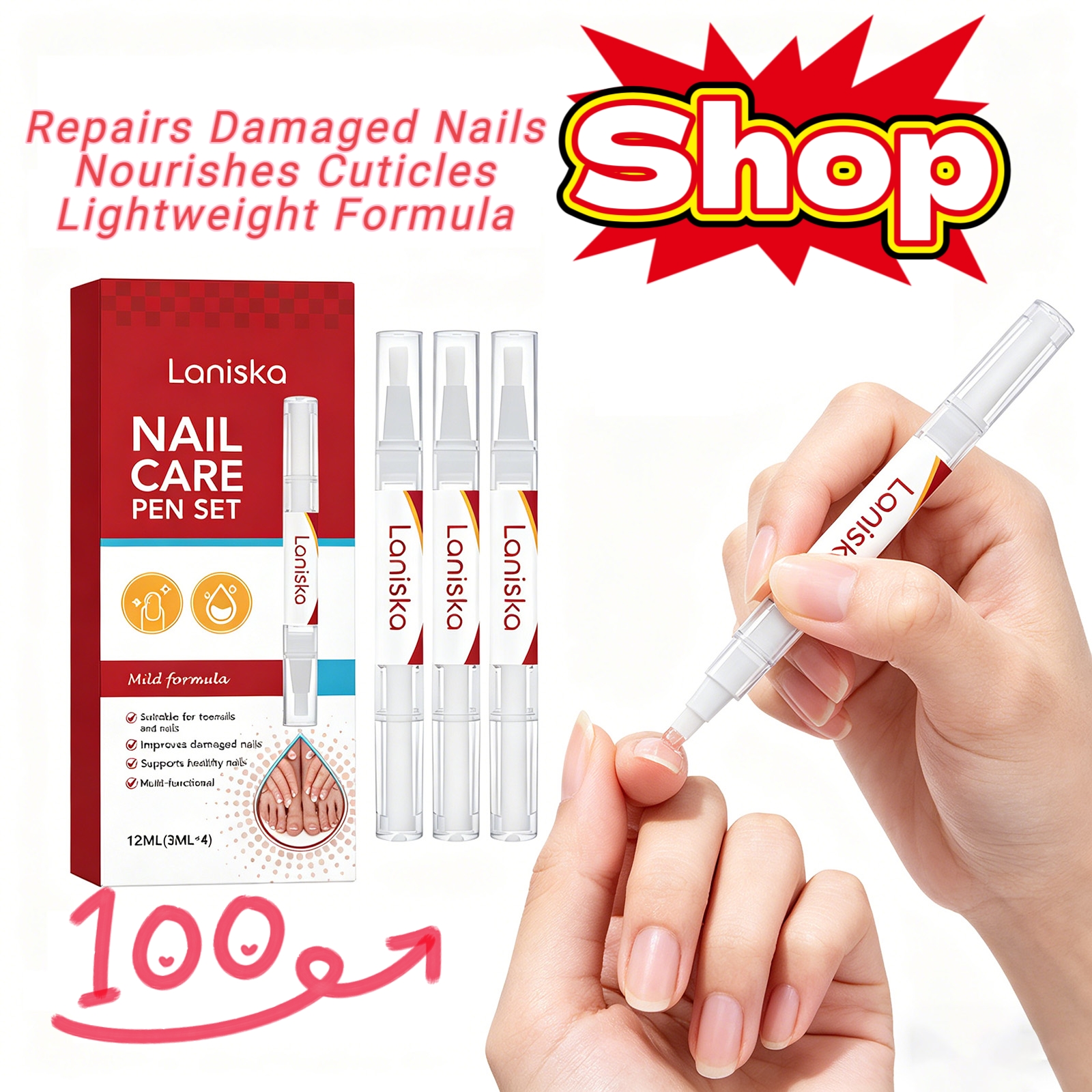 Nail Repair Pen Set Treatment  - Skincare Ingredients Checker 리뷰 및 가격