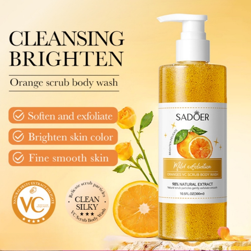 300ml Orange Body Scrub Shower - Skincare Ingredients 리뷰 및 가격