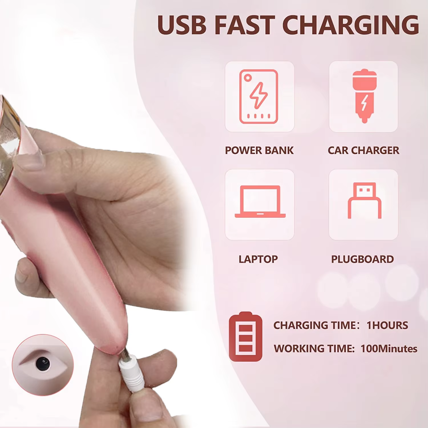 Rechargeable Electric Foot Fil - Skincare Ingredients Checker 리뷰 및 가격