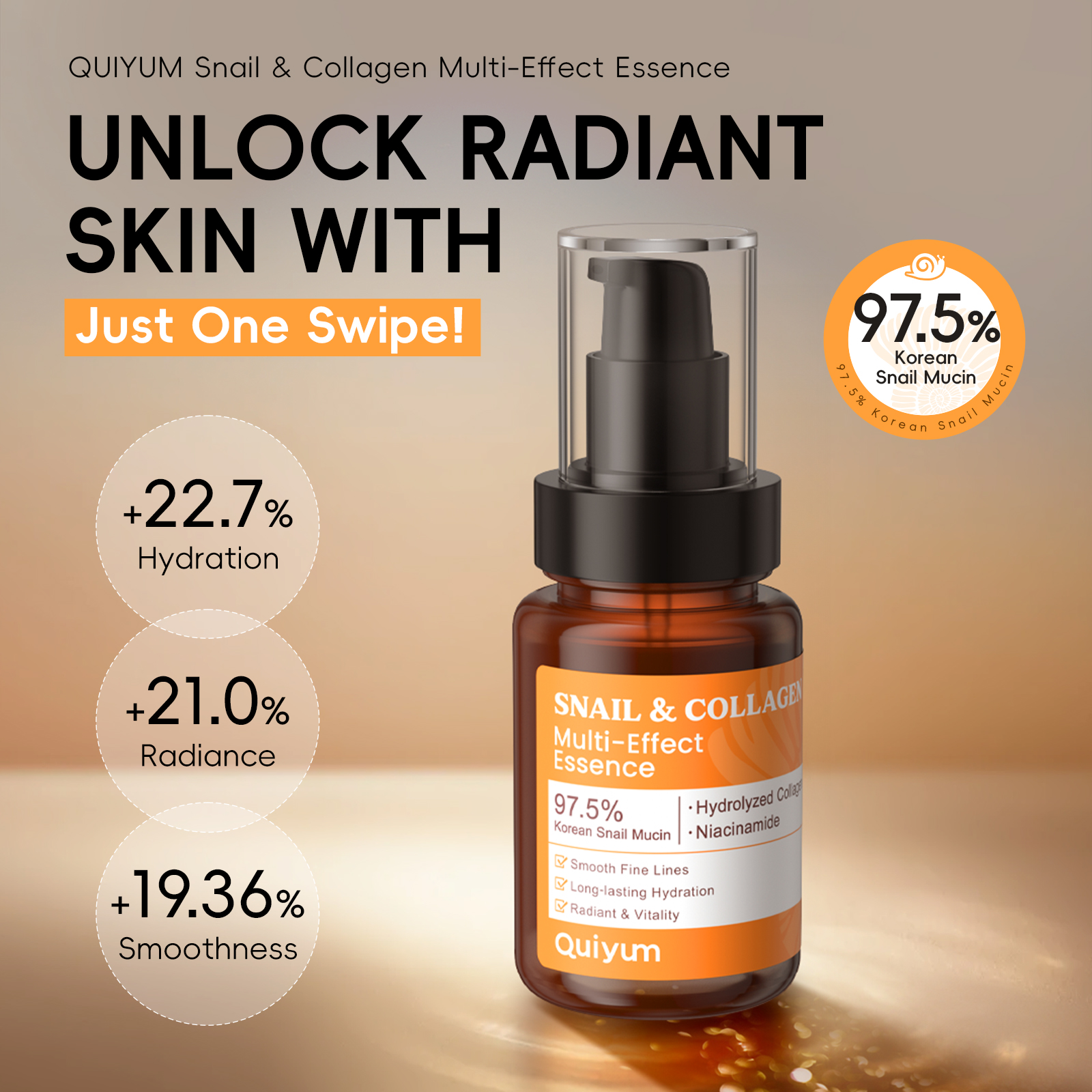 Quiyum Snail Mucin & Collagen  - Snail Mucin Essence 리뷰 및 가격